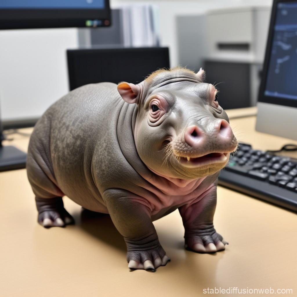 2 Adorable Pygmy Hippos Pitted Against Each Other in Cuteness Contest